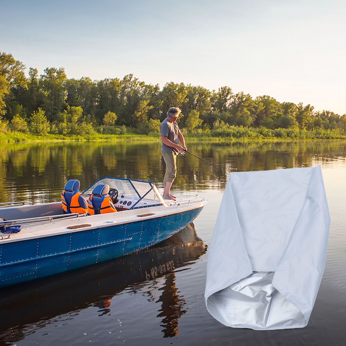 Boat Seat Cover White Oxford F - огляд і ціна Fishing Boat Seat