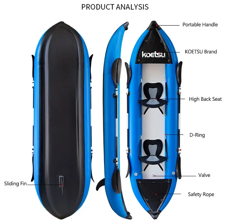 KOETSU 1-2 Persons Inflatable  - огляд і ціна Fishing Boat Trailer